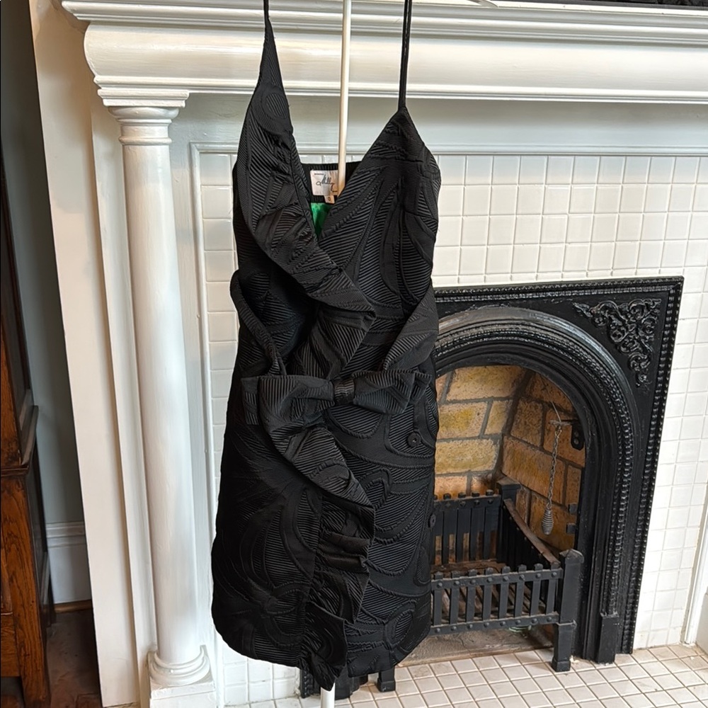 Milly of New York Bow Belt‎ Black cocktail  Dress- worn twice.